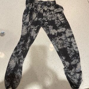 Black and white joggers